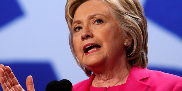 Presumptive Democratic presidential candidate Hillary Clinton speaks at the National Education Association’s 95th Representative Assembly (RA) in Washington, U.S. July 5, 2016.