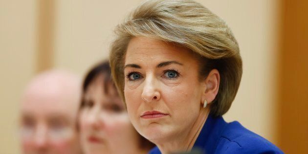 Minister for Employment Michaelia Cash during a Senate estimates hearing at Parliament House in Canberra on Wednesday 25 October 2017.