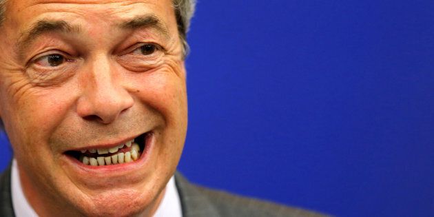 Nigel Farage, the resigning leader of the United Kingdom Independence Party (UKIP) and Member of the European Parliament, addresses journalists during a press briefing at the European Parliament in Strasbourg, France, July 6, 2016. REUTERS/Vincent Kessler