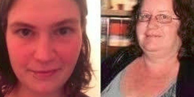 Jemma Lilley (left) and Trudi Lenon are accused of killing Aaron Pajich and burying his body.