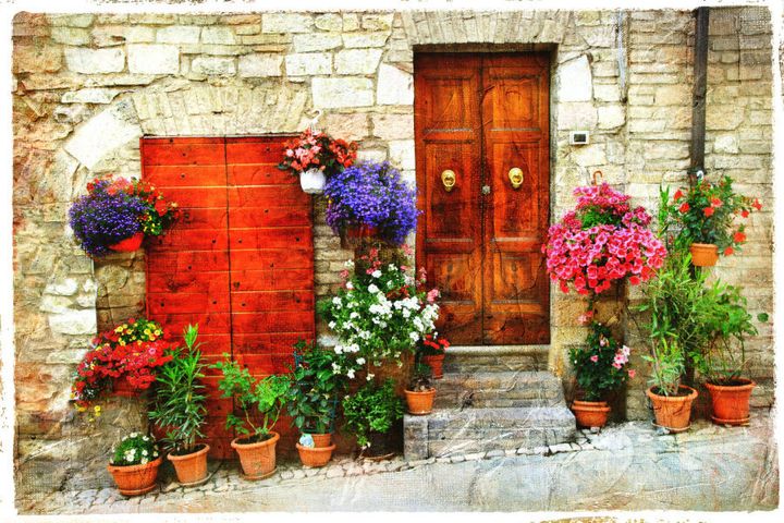 Beautiful Floral Streets of Spello.