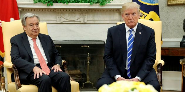 Antonio Guterres met Donald Trump last week, and we're not sure either man was impressed.