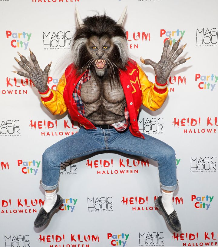 Heidi Klum going above and beyond, as she does every year, getting into the true spirit of Halloween.