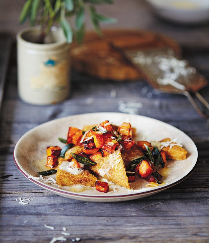 This polenta dish is bright, colourful and perfect for a dinner feast.