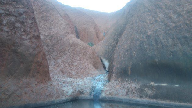 Mitijulu Waterhole is one of several pools around the base of Uluru.