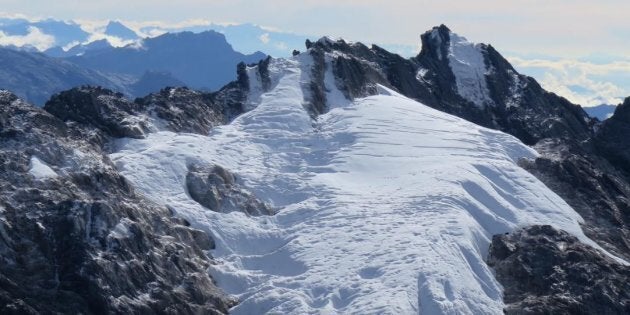 This glacier, on Indonesia's highest peak, is on very thin ice, if you'll excuse the pun.