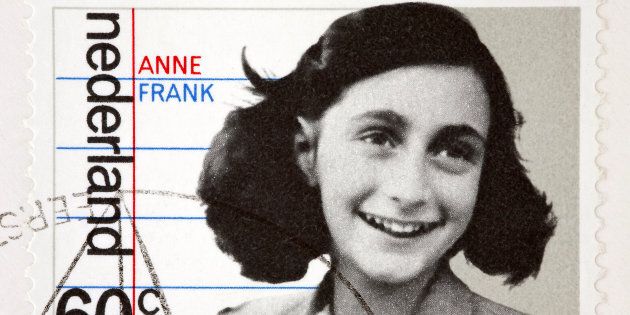 NETHERLANDS - CIRCA 1980: postage stamp printed in Netherlands showing an image of Anne Frank, circa 1980.