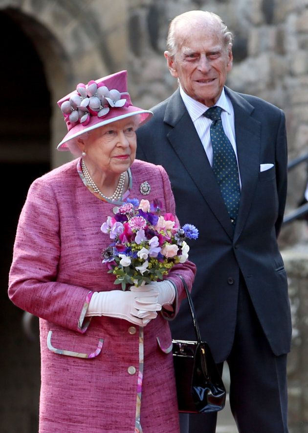 Queen Elizabeth II and the Duke of Edinburgh during a visit to Stirling Castle.