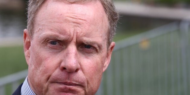 David Morrison 2016 Australian of the Year speajsto the media after the citizenship ceremony in Canberra on Tuesday 26 January 2016. Photo: Andrew Meares