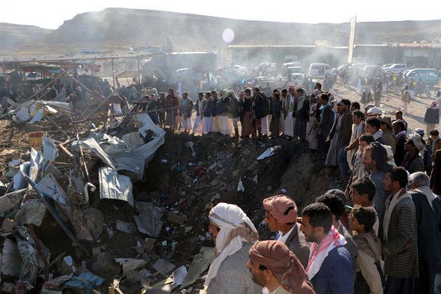 The northwestern city of Saada in Yemen was hit by an airstrike in November.