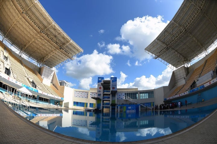 The diving will be held outdoors.