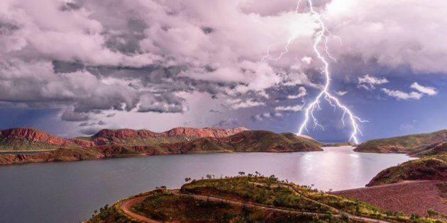 This image of forked lightning over Lake Argyle in the Kimberley, Western Australia, was taken by WA photographer Ben Broady. Check out his site Ben Broady Fine Art Photography at www.benbroady.com
