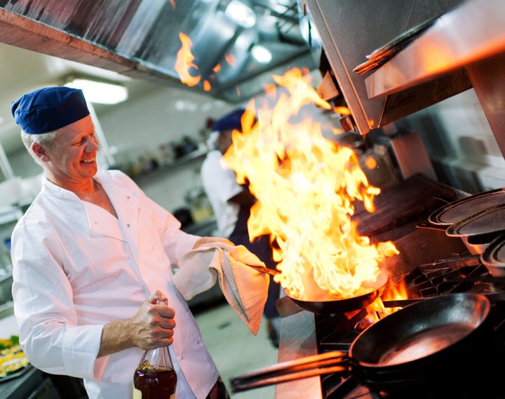 Perhaps it's best to leave flambé to the chefs and not set your whole kitchen on fire.