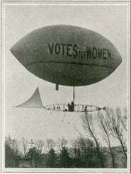 Muriel Matters took to an airship to throw handbills with 'Votes for Women' written on them. The mission failed but it's okay, Matters had other plans.