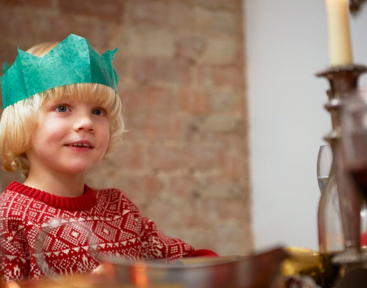 This little guy is already getting psyched for leftovers.