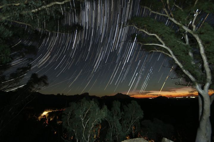 The Whitegums star trail.