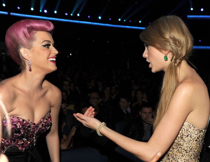 From frenemies to outright enemies: the feud between Katy Perry and Taylor Swift is said to the be source of Swift's hit song 'Bad Blood'.