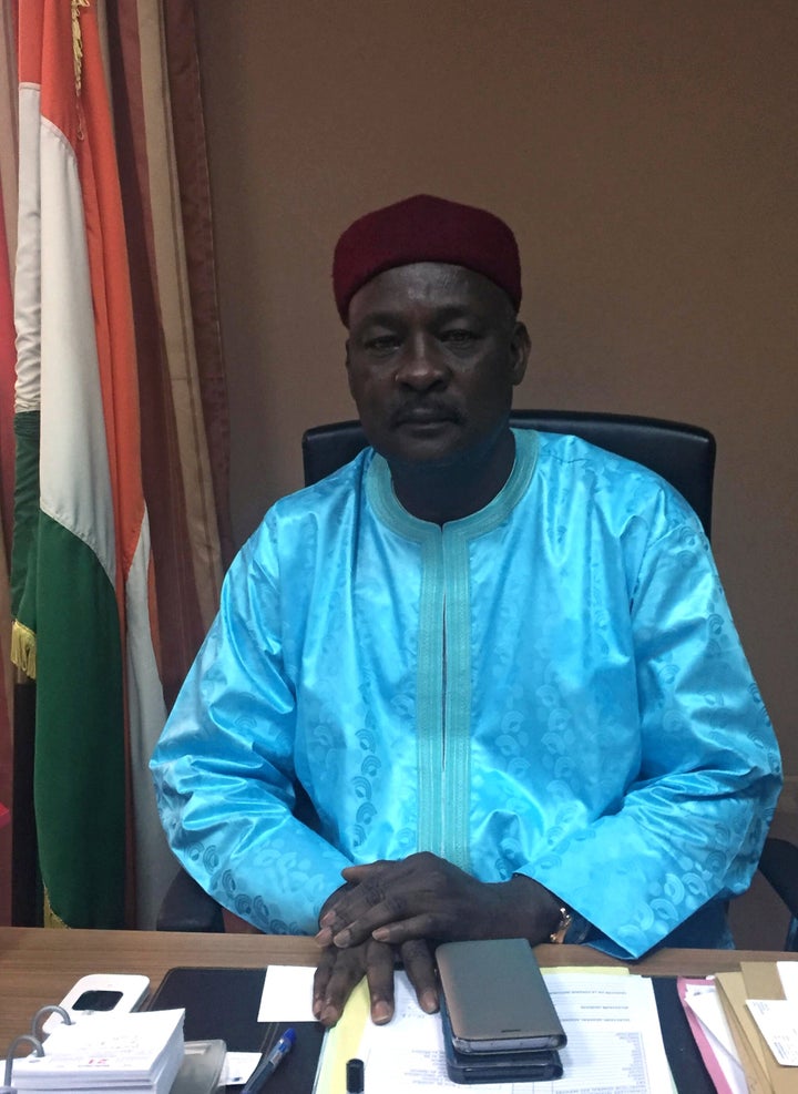 Niger Defence Minister Kalla Mountari poses for a portrait at his office after an interview with Reuters, in Niamey, Niger, November 1, 2017.