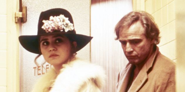 Marlon Brando and Maria Schneider in