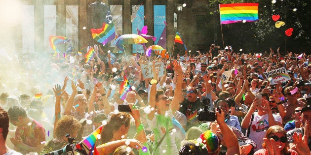 The result is announced at the State Library of Victoria.