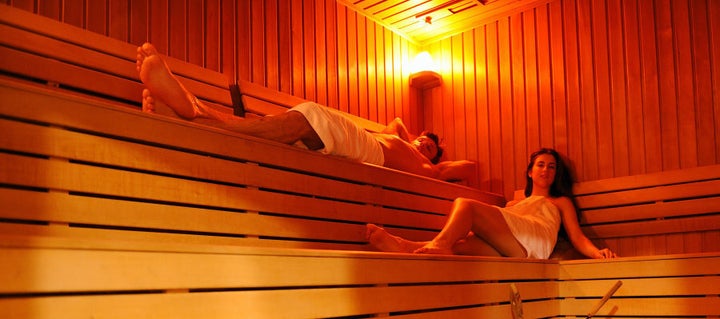 As the name suggests, infrared saunas are typically red or orange.