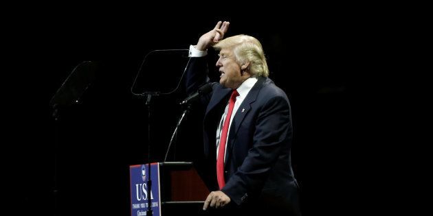 U.S. President-elect Donald Trump speaks at a USA Thank You Tour event at U.S. Bank Arena in Cincinnati, Ohio, U.S., December 1, 2016. (REUTERS/Mike Segar)