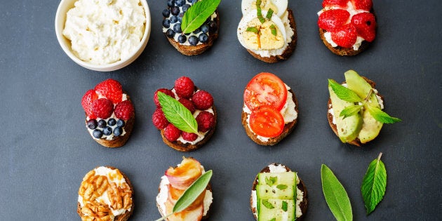 Play around with toast toppings.