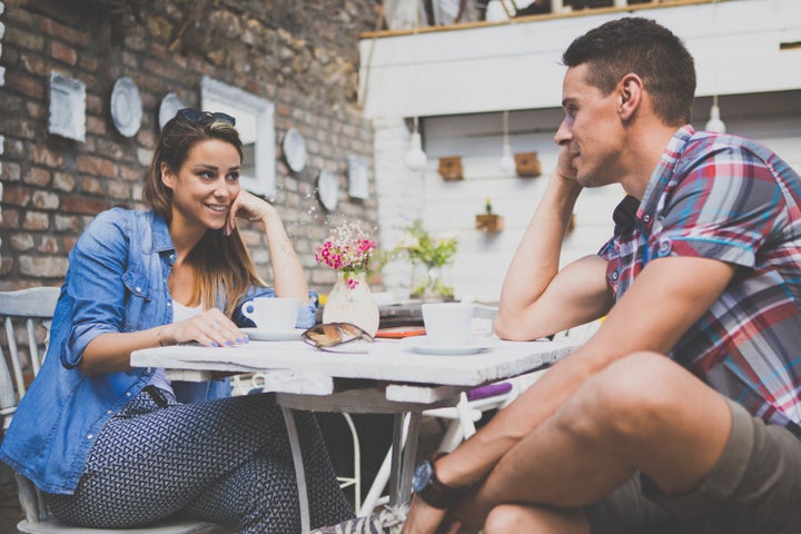 Watch the body language of the person you are talking to, interest is usually indicated by a smile, eye contact and receptive talk.