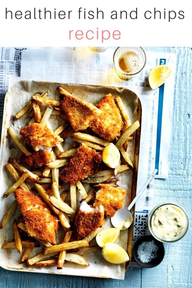 Healthier fish and chips recipe