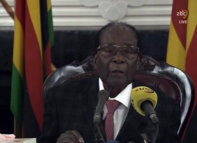 Zimbabwean President Robert Mugabe, in a much-expected TV address, stressed he was still in power after his authoritarian 37-year reign was rocked by a military takeover.