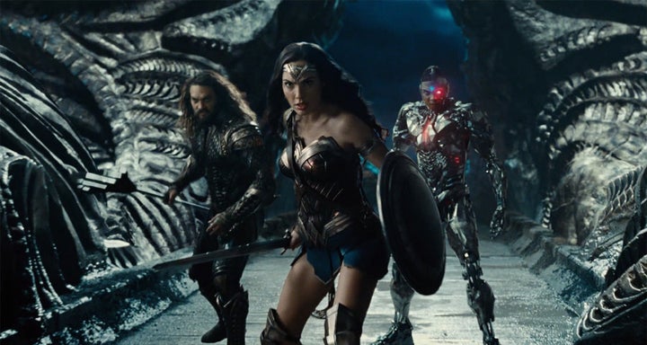 Gal Gadot reprises her role of Wonder Woman alongside Jason Momoa's Aquaman and Ray Fisher's Cyborg.