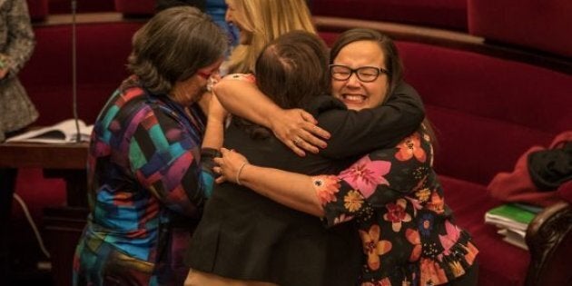 Emotional MPs celebrated as a controversial assisted dying bill was passed in Victoria's Upper House.