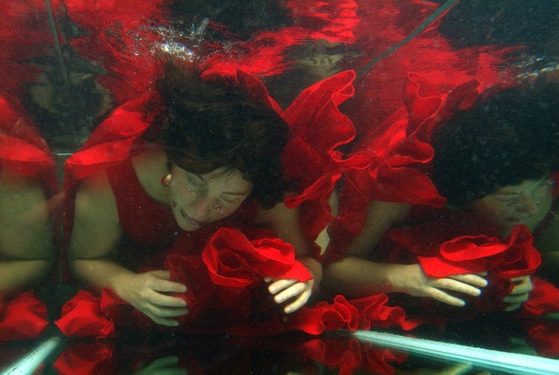 Composer Laila Skovmand performs with Aquasonic.