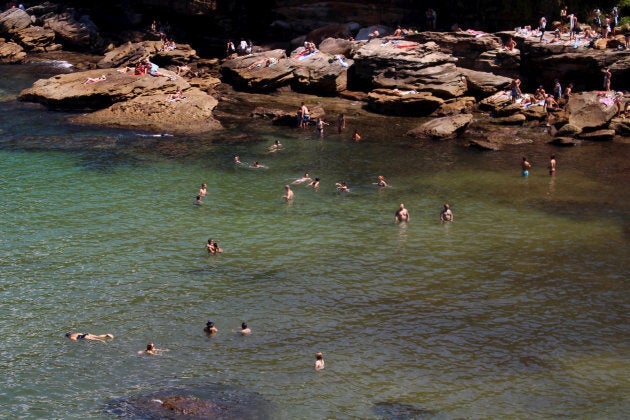 Swimming is a great way to cool down.