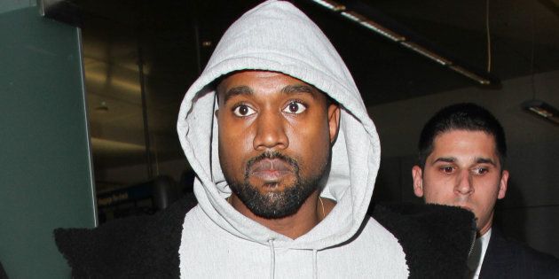 Kanye West seen at LAX days before his hospitalization.