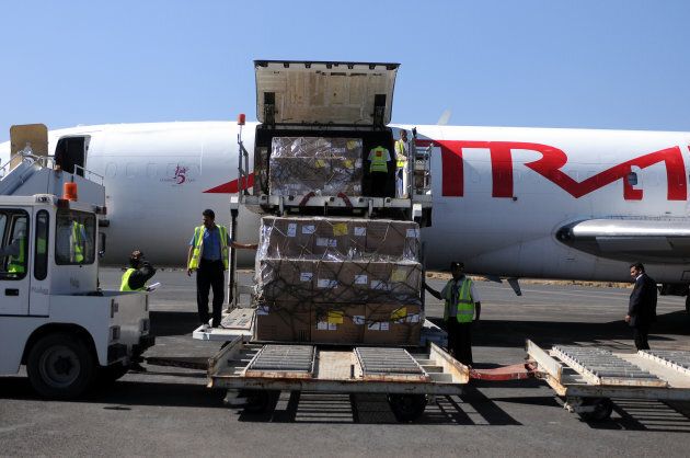 Aid arrived in Sanaa on Saturday 25th November 2017 after a three-week blockaid.