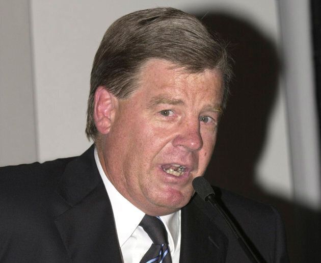 Then-chief executive David Leckie at a Nine Network event in 2001. Leckie has described Burke as a "really dirty old man" and a "Harvey Weinstein-type" person, but denied any employees made direct complaints of Burke's conduct to him.