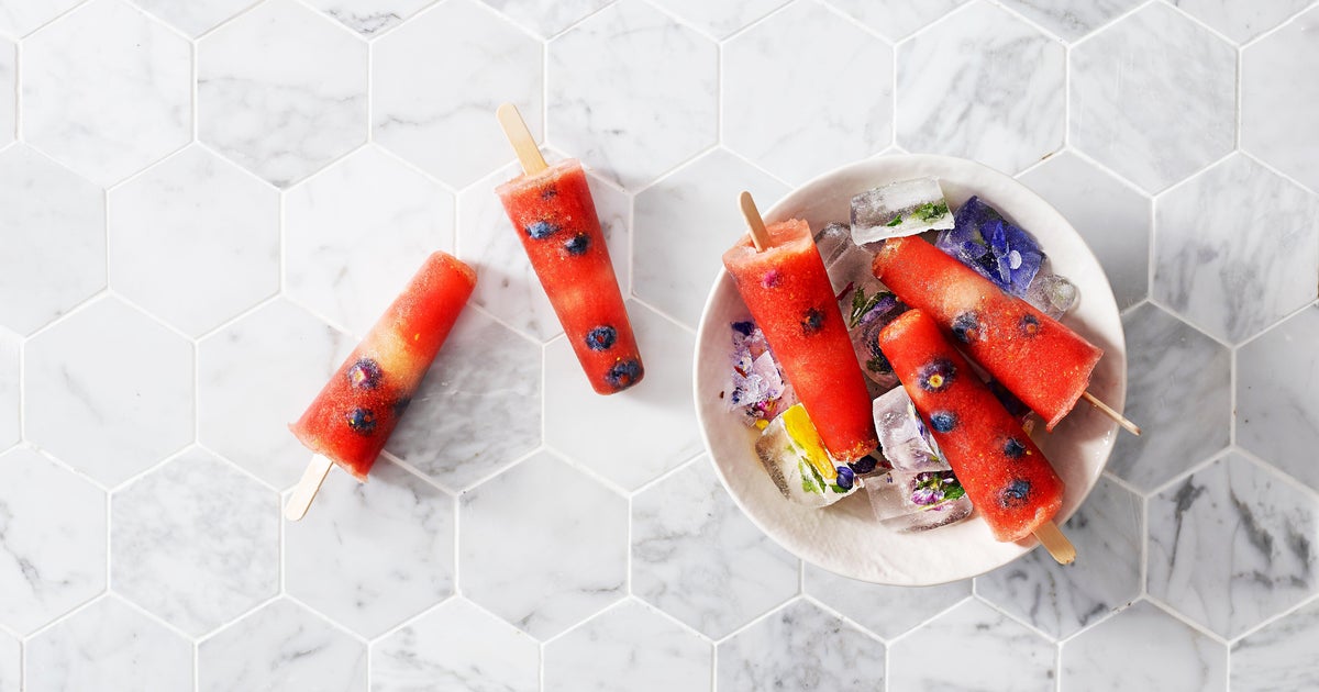 Watermelon Blue Raspberry Popsicle How To Make Healthy Blueberry And Watermelon Popsicles | HuffPost Food ...