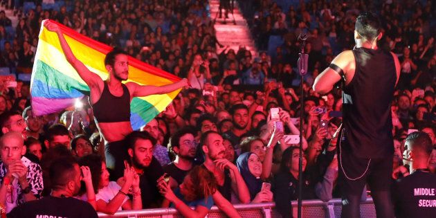 In October, Egyptian security forces arrested 57 people in a wave of arrests triggered by the raising of a rainbow flag at a concert.