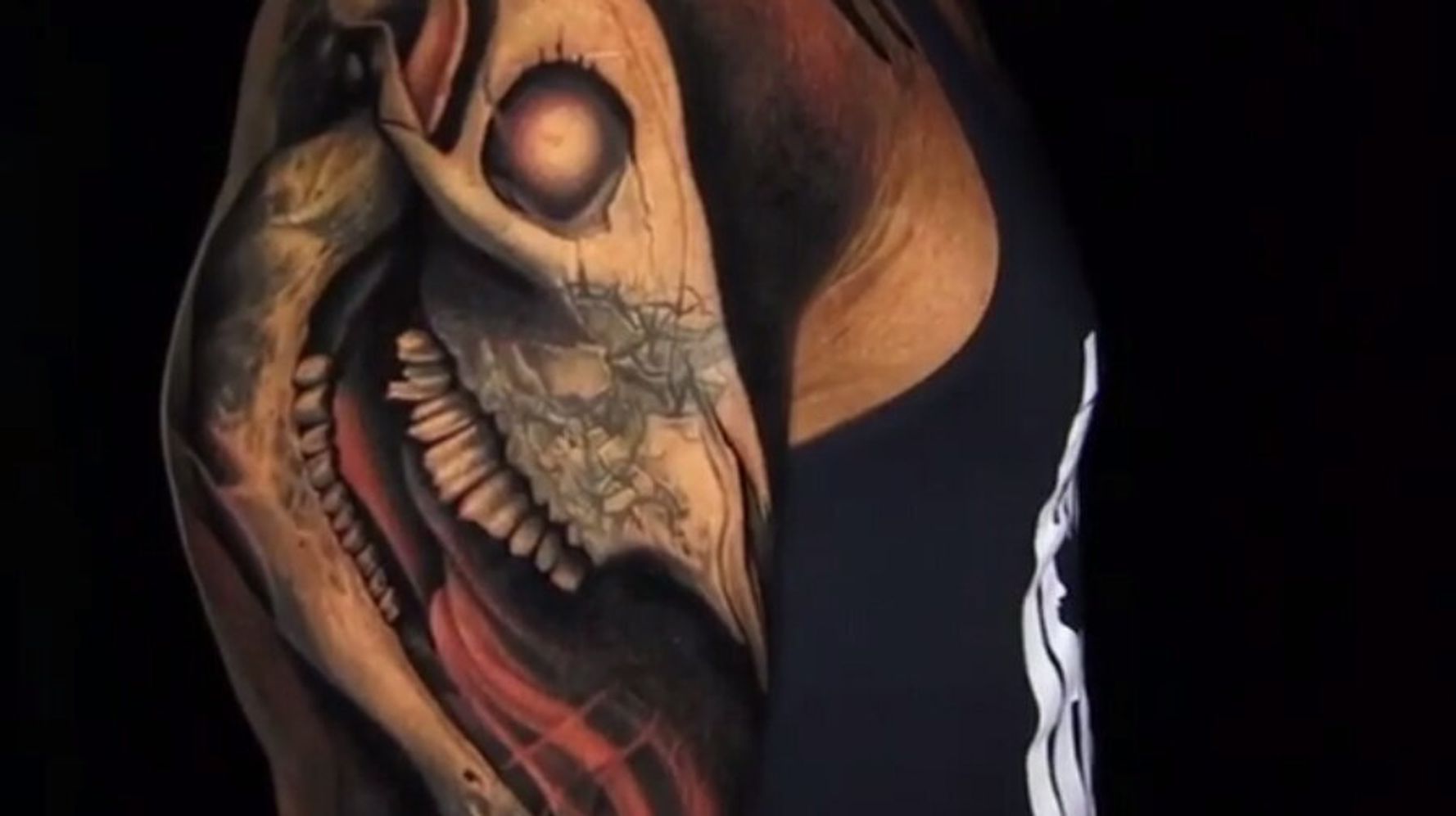 Dwayne The Rock Johnson S Epic Bull Skull Tattoo Is Finally Done See It Huffpost