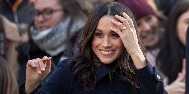 Meghan Markle at the Terrance Higgins Trust World AIDS Day charity fair on Dec. 1, 2017 in Nottingham, England.