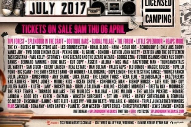 Splendour's 2017 lineup