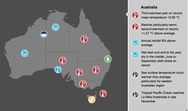 A BOM Snapshot of Australia's climate in 2017