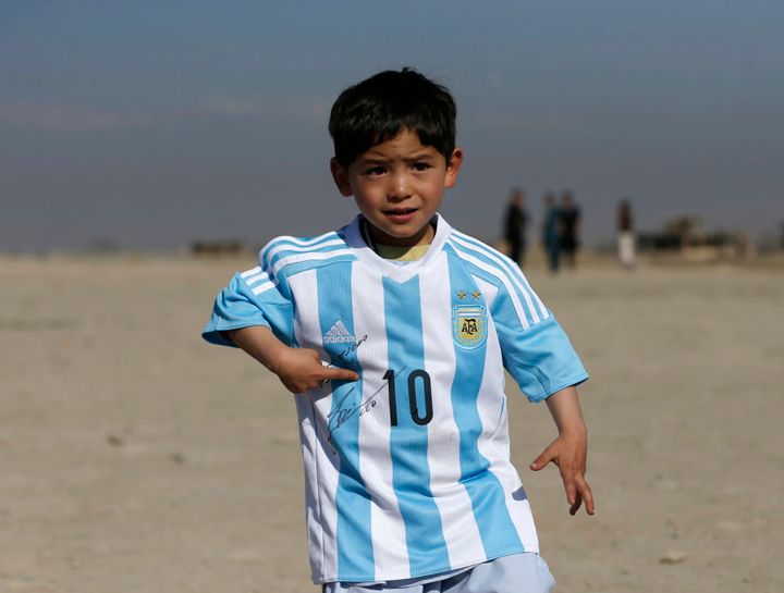 Yep, Lio signed right there. Murtaza was just five when this pic was taken in Afghanistan in February.