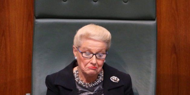 Bishop, before she was forced to resign as Speaker over her expense scandal.