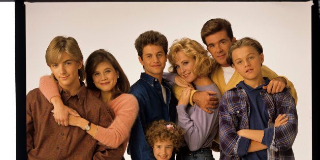GROWING PAINS - Gallery - Shoot Date: September 28, 1991. (Photo by ABC Photo Archives/ABC via Getty Images)JEREMY MILLER;TRACEY GOLD;KIRK CAMERON;ASHLEY JOHNSON;JOANNA KERNS;ALAN THICKE;LEONARDO DICAPRIO