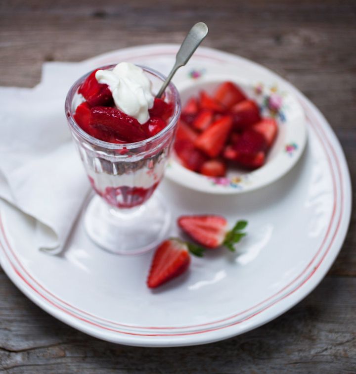 This healthy trifle uses yoghurt instead of cream and crunchy granola in place of sponge cake.