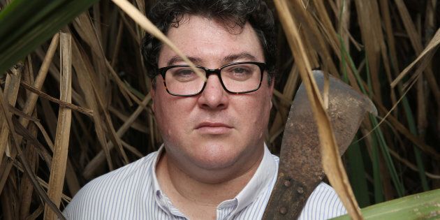 George Christensen Federal Member for Dawson for the LNP in a sugar cane field with his grandfatherâs cane knife near Mackay on Thursday 3 November 2016 for GoodWeekend