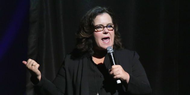 ATLANTIC CITY, NJ - MAY 29: Rosie O'Donnell performs as part of the Cyndi Lauper & Boy George In Concert with guest Rosie O'Donnell at The Borgota Hotel Casino & Spa on May 29, 2016 in Atlantic City, New Jersey. (Photo by Donald Kravitz/Getty Images)