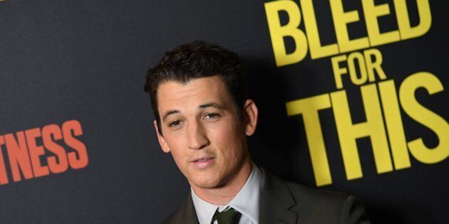 Actor Miles Teller attends Open Road's New York premiere of 'Bleed For This' at AMC Lincoln Square on November 14, 2016 in New York City. / AFP / ANGELA WEISS (Photo credit should read ANGELA WEISS/AFP/Getty Images)